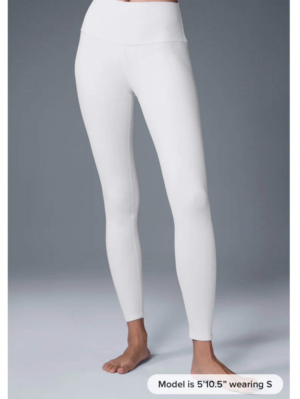 ALO Yoga White High-Waist Leggings